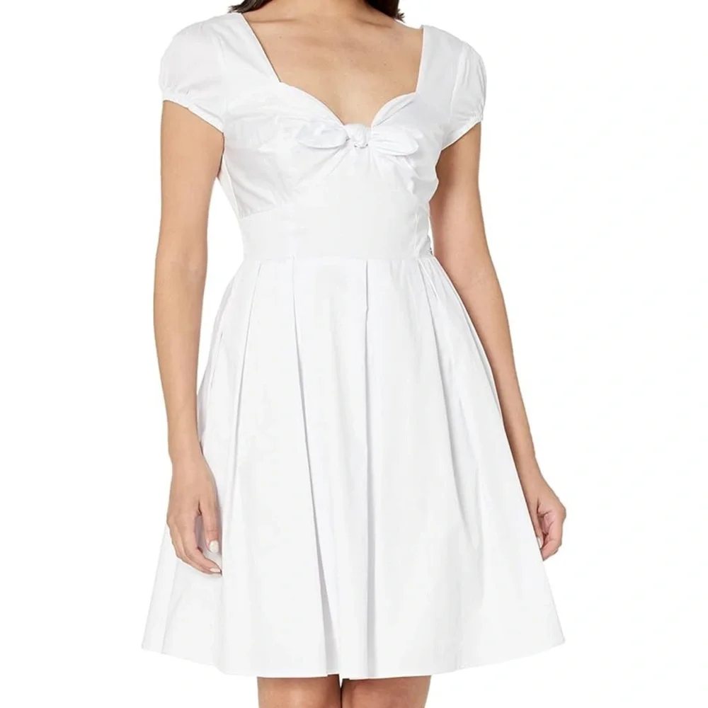 Guess Karida Cap-Sleeve Flared Dress - Picture 6 of 15